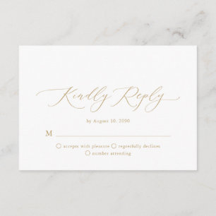 Minimalist RSVP Card – Kindly Reply