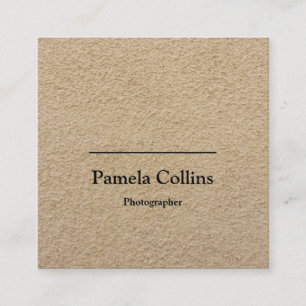 Minimalist Rustic Simple Elegant Kraft Paper Square Business Card