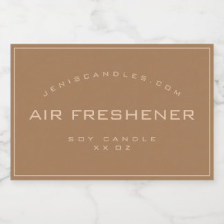 Minimalist Rustic Vintage Simple Style Candle and Food Label