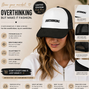 Minimalist Sad Aesthetic Trucker Hat Emotional Q