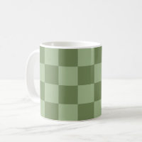Minimalist Sage Green Checkerboard Pattern