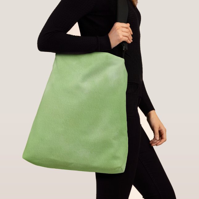 Minimalist Sage Green Gradient Texture Tote Bag (Close Up)
