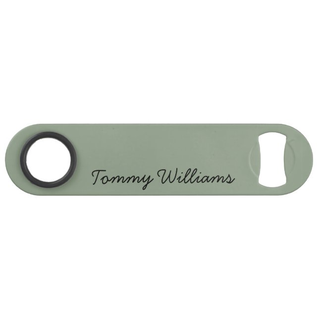 Minimalist Sage Green Professional Simple Bar Key (Front (Horizontal))
