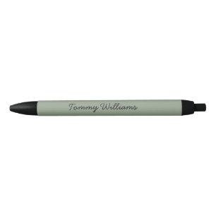 Minimalist Sage Green Professional Simple Black Ink Pen