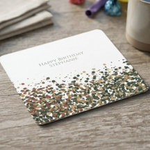 Minimalist Sage Watercolor Birthday Celebration