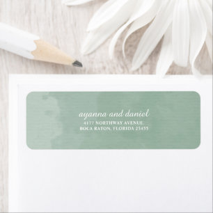 Minimalist Sage Watercolor Label