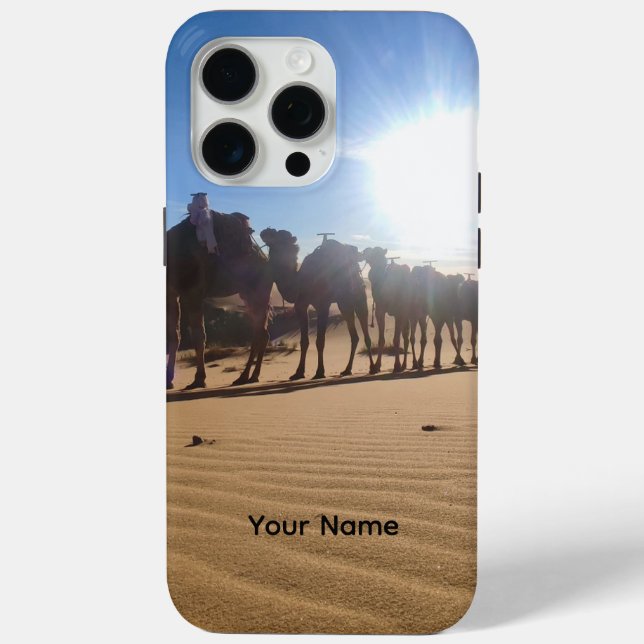 Minimalist Sahara Desert Phone Case | Neutral Boho (Back)