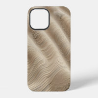 Minimalist Sand Wave Abstract Phone Case Sculpted