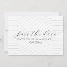 Minimalist Save the date card