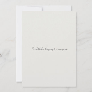 Minimalist Save the Date QR Code Wedding Card