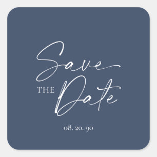 Minimalist Save the Date Sticker
