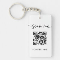 Minimalist Scan Me QR Code Logo Business Card