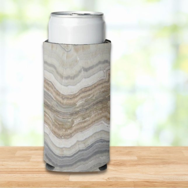 minimalist scandinavian granite brown grey marble seltzer can cooler (minimalist scandinavian granite brown grey marble seltzer can cooler)