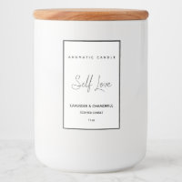 Minimalist Scented Candle Label