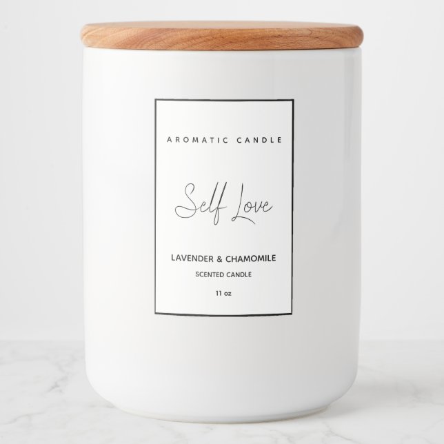 Minimalist Scented Candle Label (Front)