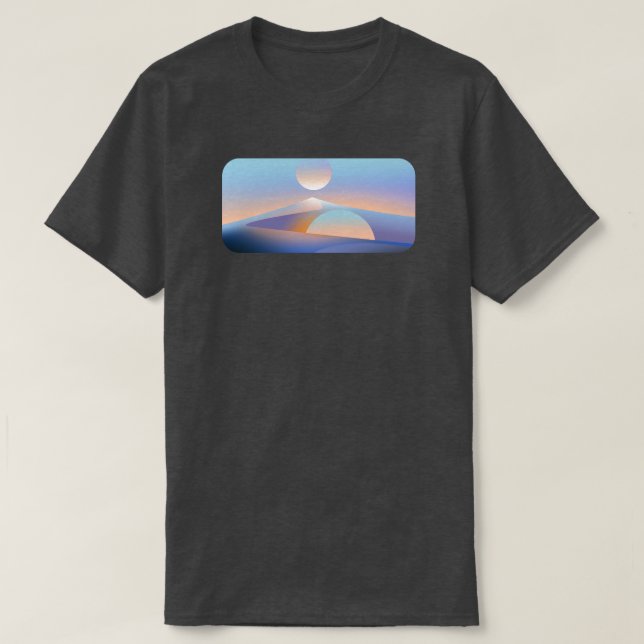 Minimalist Sci-Fi Desert Graphic Tee (Design Front)