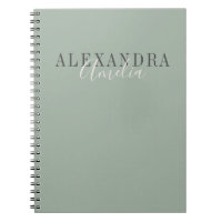 Minimalist Script Boho Sage Green Custom Business