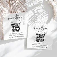 Minimalist Script Bridal or Baby Shower Registry