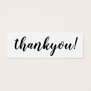 Minimalist Script Business Thank You Order Insert