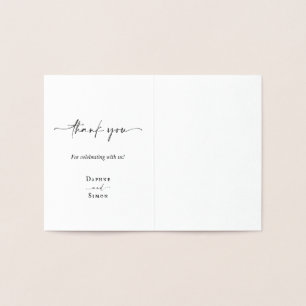 Minimalist Script ELLE Foil Foil Card