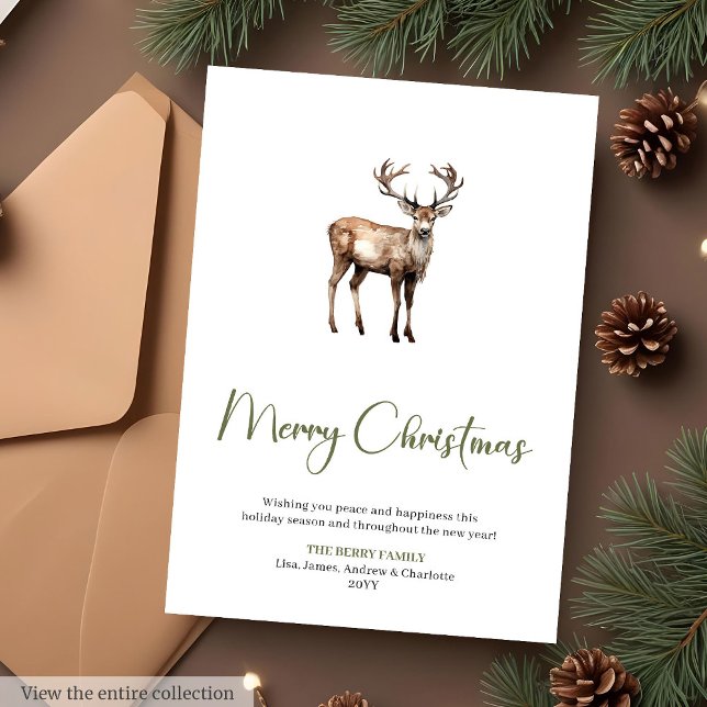 Minimalist Script Font Holiday Christmas Greeting  (Minimalist Script Font Holiday Christmas Greeting Card

)
