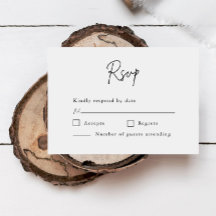 Minimalist Script Formal Wedding