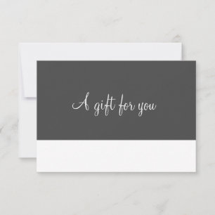 Minimalist Script Gift Certificate