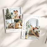 Minimalist Script Happy Holidays Photo Arch Holiday Card<br><div class="desc">Minimalist Script Happy Holidays Photo Arch Holiday Card</div>