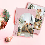 Minimalist Script Happy Holidays Photo Dusty Pink Holiday Card<br><div class="desc">Minimalist Script Happy Holidays Photo Dusty Pink Holiday Card</div>