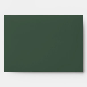 Minimalist Script Highland Moss Green Envelope