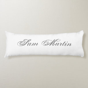 Minimalist Script Lovely 3d Monogram Body Pillow