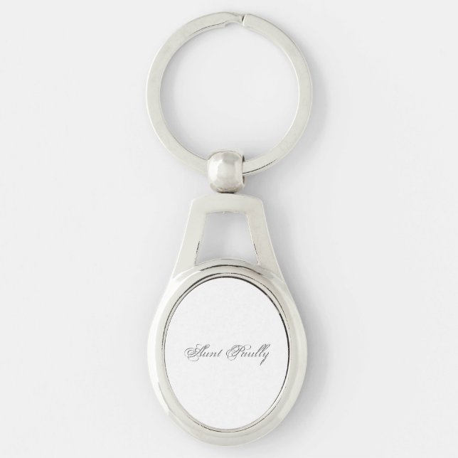 Minimalist Script Lovely 3d Monogram Keychain (Front)