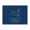 Minimalist Script, Navy Blue, Wedding Postponed