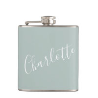 Minimalist Script Personalized Name Dusty Blue