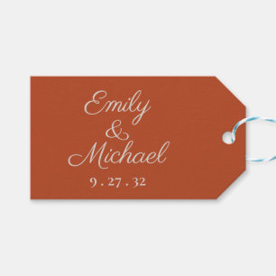 Minimalist Script Pumpkin Spice Favour Tag