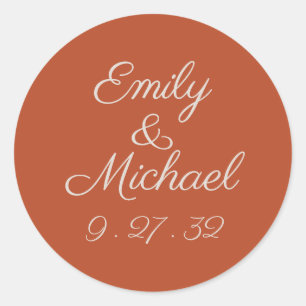 Minimalist Script Pumpkin Spice Names Sticker