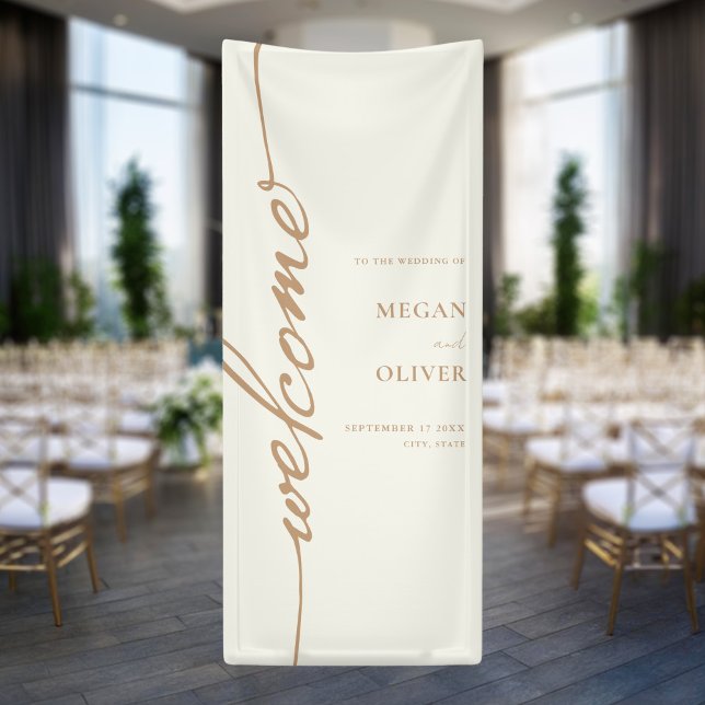 Minimalist Script Wedding Welcome Banner (Creator Uploaded)