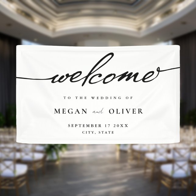 Minimalist Script Wedding Welcome Banner (Creator Uploaded)