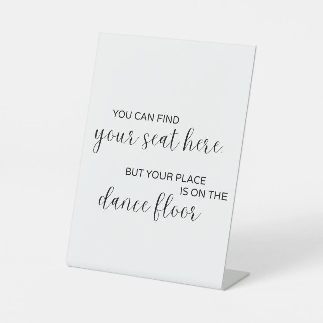 Minimalist Seating Chart Sign (Front)