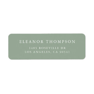 Minimalist Serif Typography Sage Green