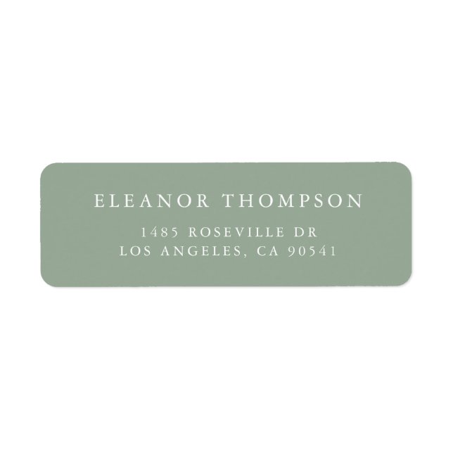 Minimalist Serif Typography Sage Green (Front)