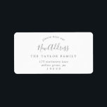 Minimalist Silver Please Note Our New Address Label<br><div class="desc">These minimalist silver please note our new address labels are perfect for a simple holiday card or moving announcement envelope. The design features classic silver grey and white typography paired with a rustic yet elegant script font with hand lettered style.</div>
