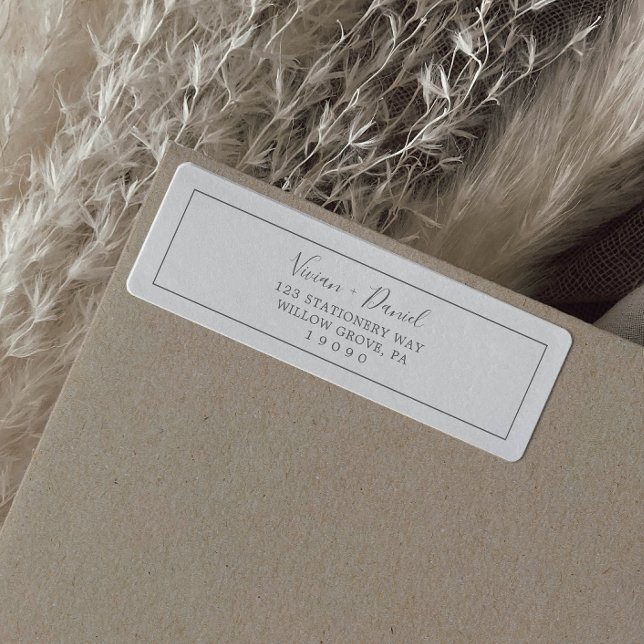 Minimalist Silver Return Address Label (Creator Uploaded)