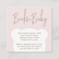 Minimalist simple bear Baby Shower Book request 