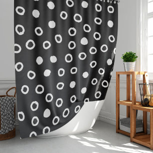 Minimalist simple Black & White Bubble Pattern