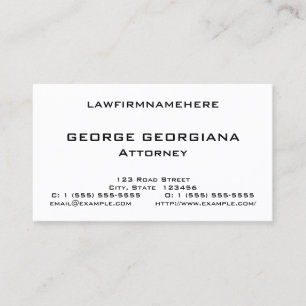Minimalist, Simple Business Card