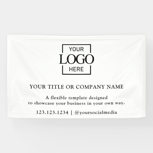 Minimalist Simple Business Logo Professional Banner (Horizontal)