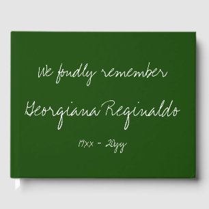 Minimalist & Simple Condolences Guestbook