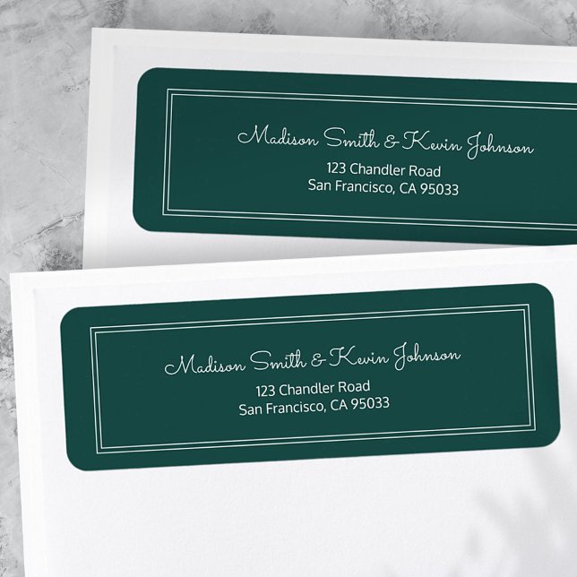 Minimalist Simple Cursive Script Return Address (Creator Uploaded)