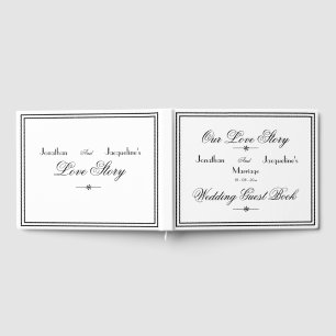 Minimalist Simple Elegant Classic Wedding   Guest Book